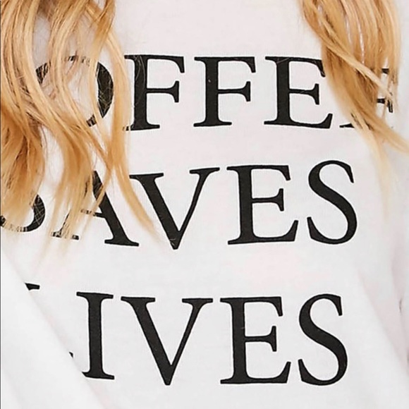 Coffee Saves Lives Lightweight Sweatshirt - Picture 5 of 6